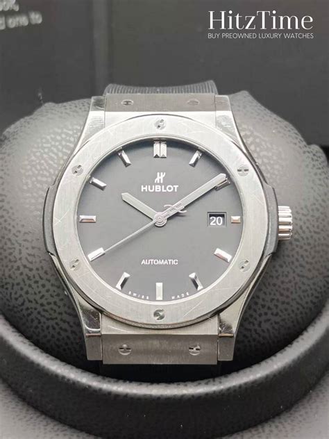 hublot classic fusion racing grey 42|pre owned Hublot classic fusion.